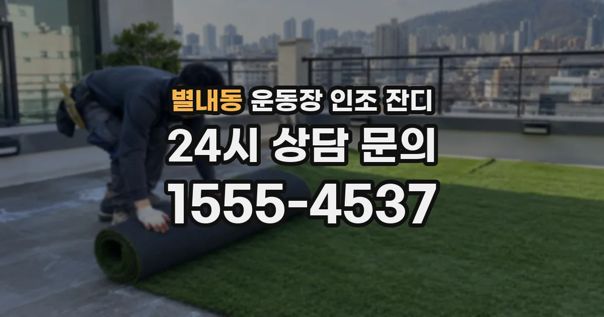 별내동 운동장 인조 잔디