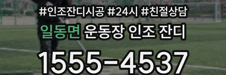 일동면 운동장 인조 잔디