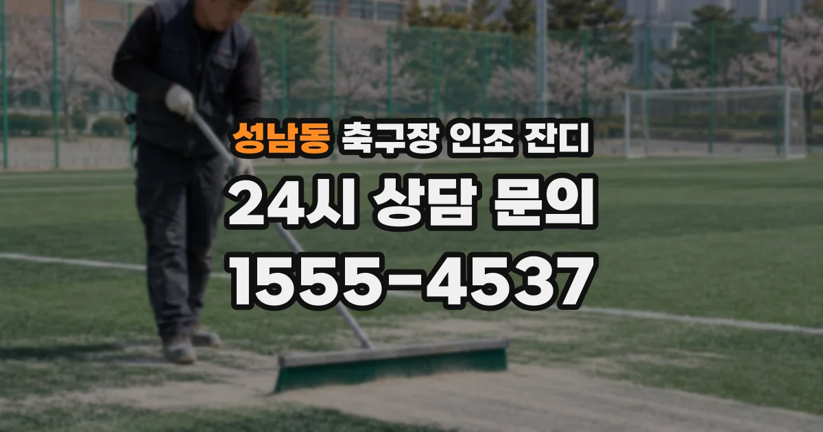 성남동 축구장 인조 잔디