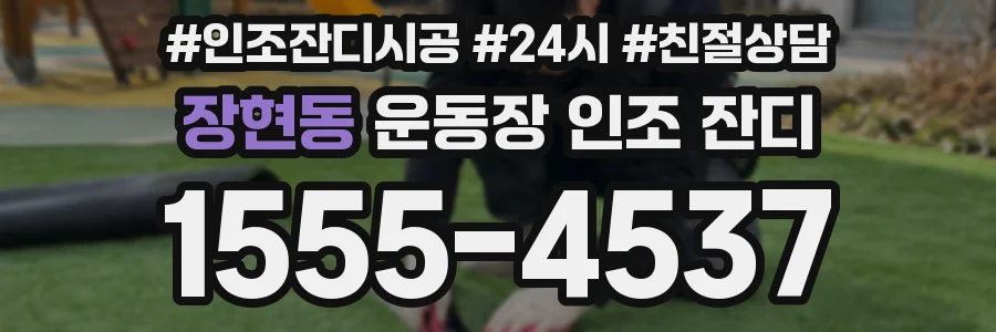장현동 운동장 인조 잔디