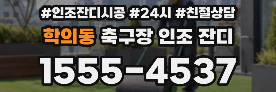 학의동 축구장 인조 잔디