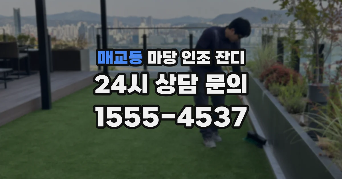 매교동 마당 인조 잔디