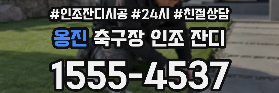옹진 축구장 인조 잔디