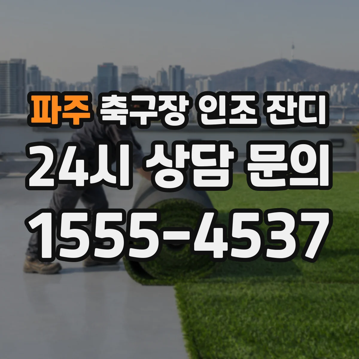 파주 축구장 인조 잔디