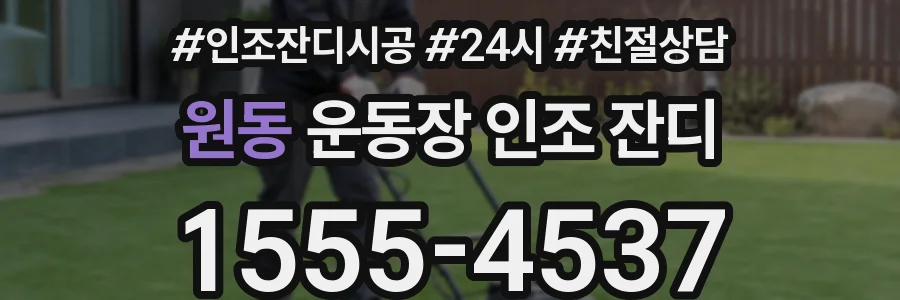 원동 운동장 인조 잔디