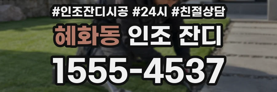 혜화동 인조 잔디