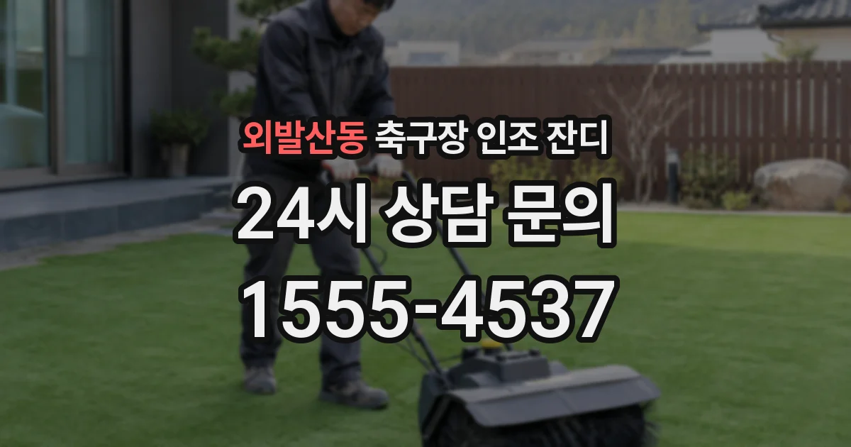 외발산동 축구장 인조 잔디