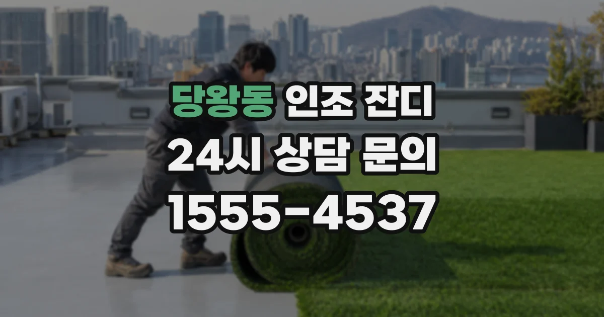 당왕동 인조 잔디