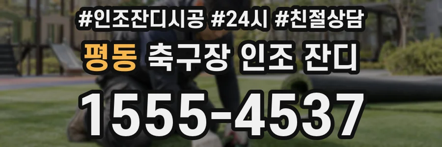 평동 축구장 인조 잔디