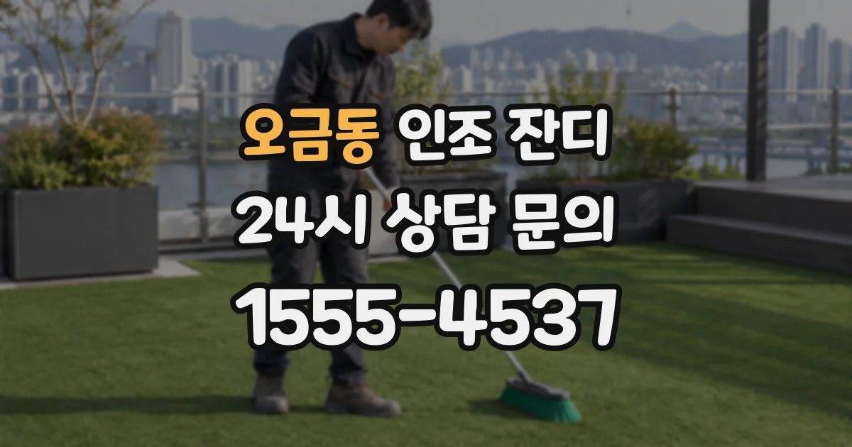 오금동 인조 잔디