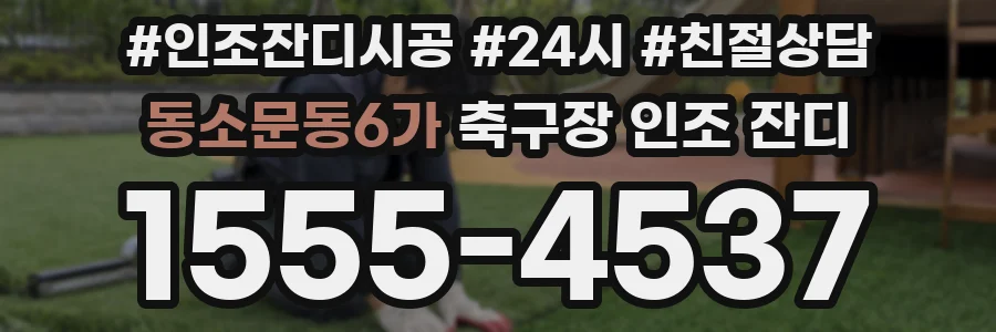 동소문동6가 축구장 인조 잔디