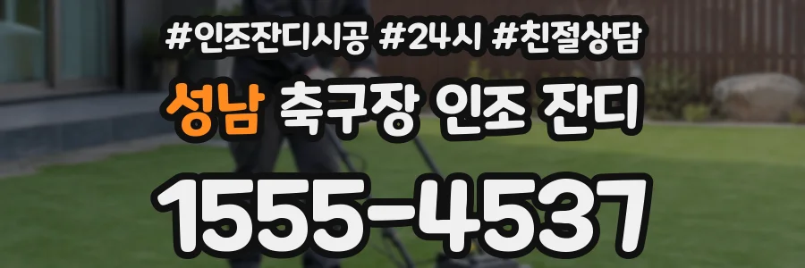 성남 축구장 인조 잔디