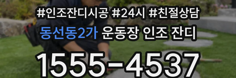 동선동2가 운동장 인조 잔디