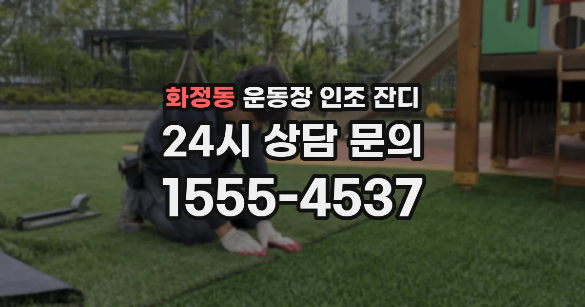 화정동 운동장 인조 잔디