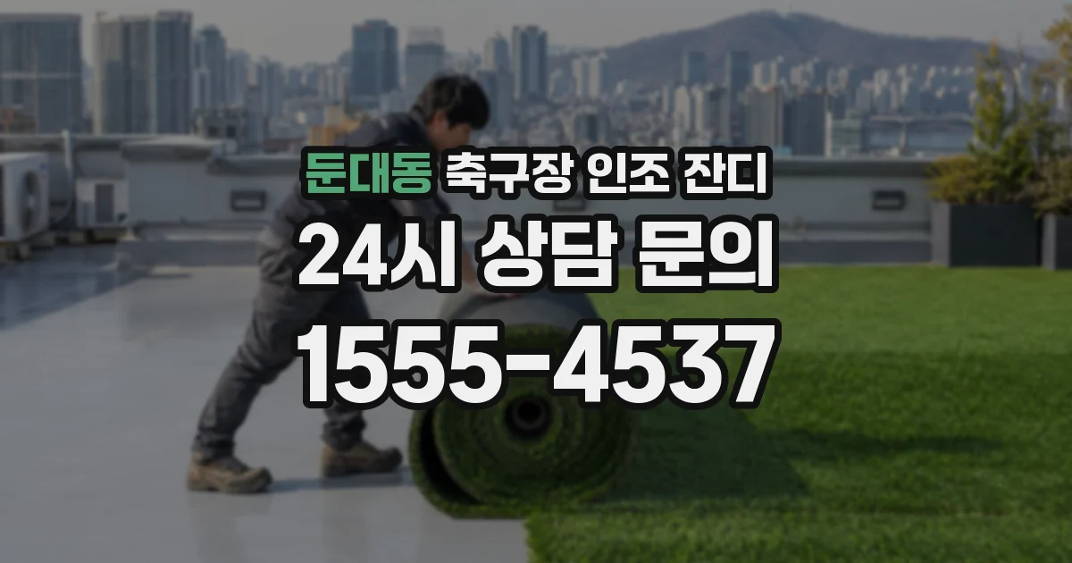 둔대동 축구장 인조 잔디