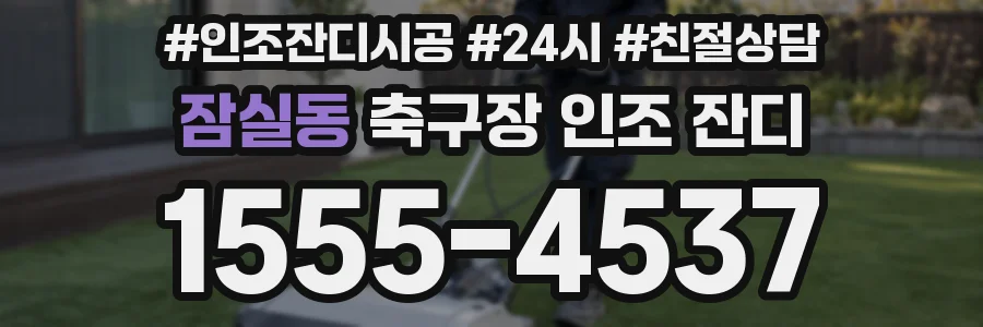 잠실동 축구장 인조 잔디