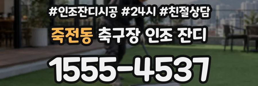 죽전동 축구장 인조 잔디