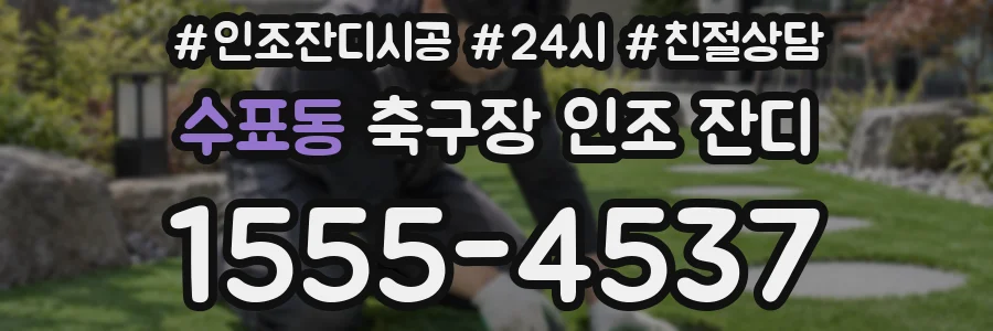 수표동 축구장 인조 잔디