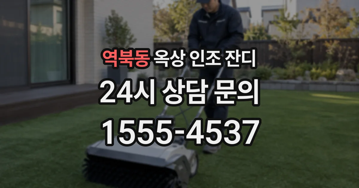 역북동 옥상 인조 잔디