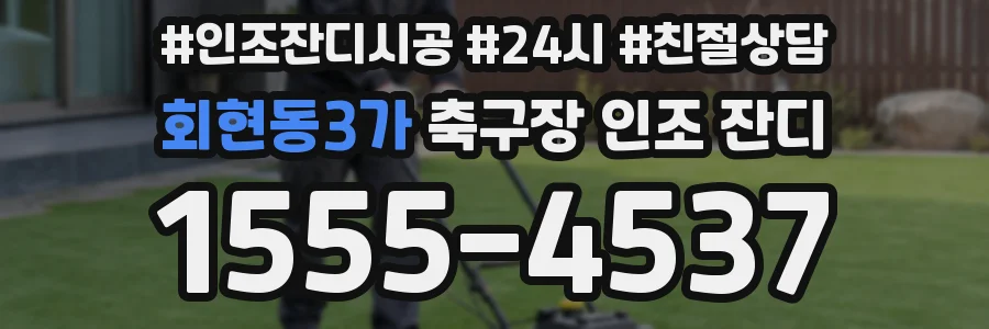 회현동3가 축구장 인조 잔디