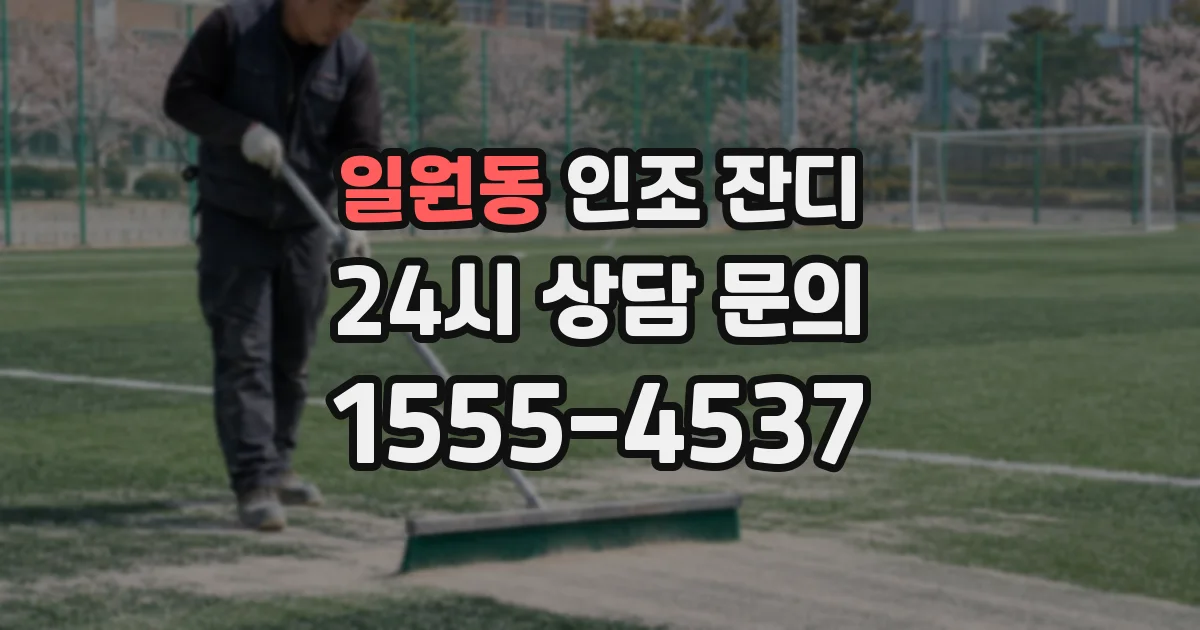 일원동 인조 잔디