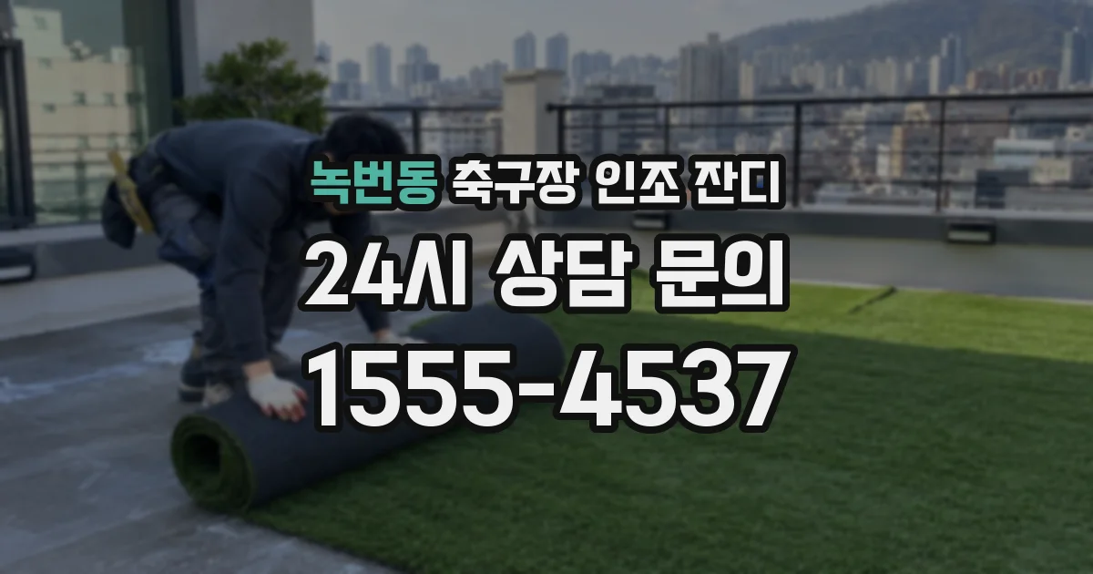 녹번동 축구장 인조 잔디