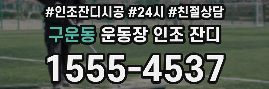 구운동 운동장 인조 잔디