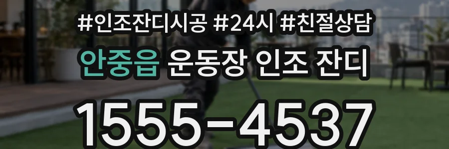안중읍 운동장 인조 잔디