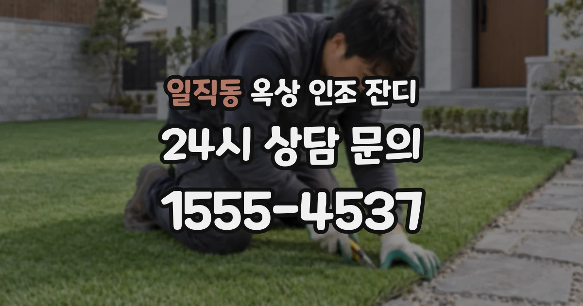 일직동 옥상 인조 잔디