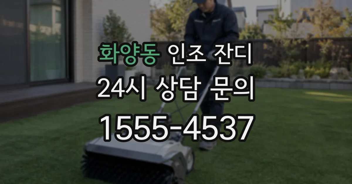 화양동 인조 잔디