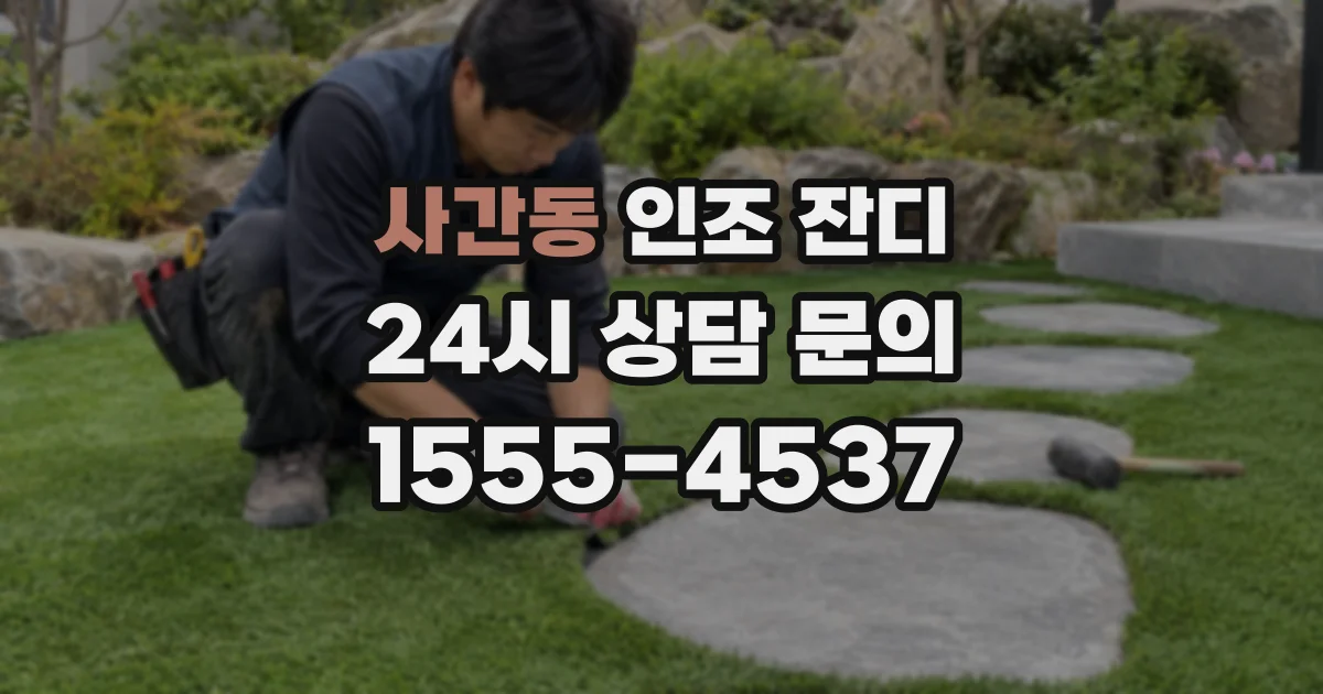 사간동 인조 잔디