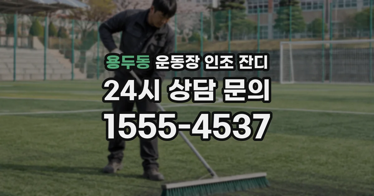 용두동 운동장 인조 잔디