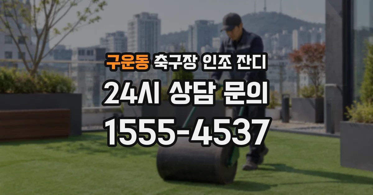 구운동 축구장 인조 잔디