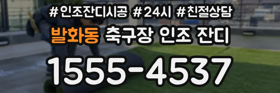 발화동 축구장 인조 잔디