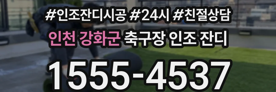 인천 강화군 축구장 인조 잔디