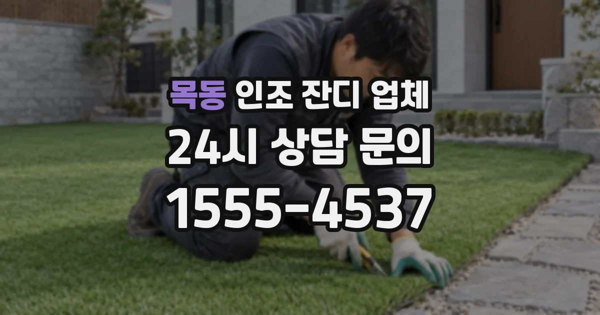 목동 인조 잔디 업체