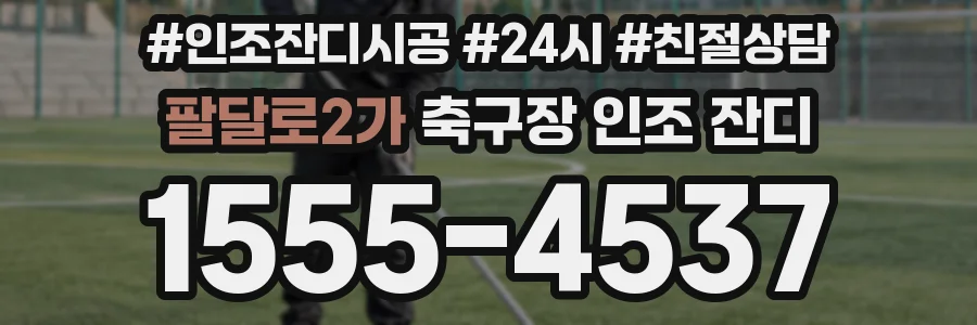 팔달로2가 축구장 인조 잔디