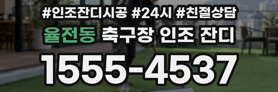 율전동 축구장 인조 잔디