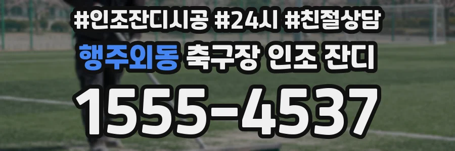 행주외동 축구장 인조 잔디