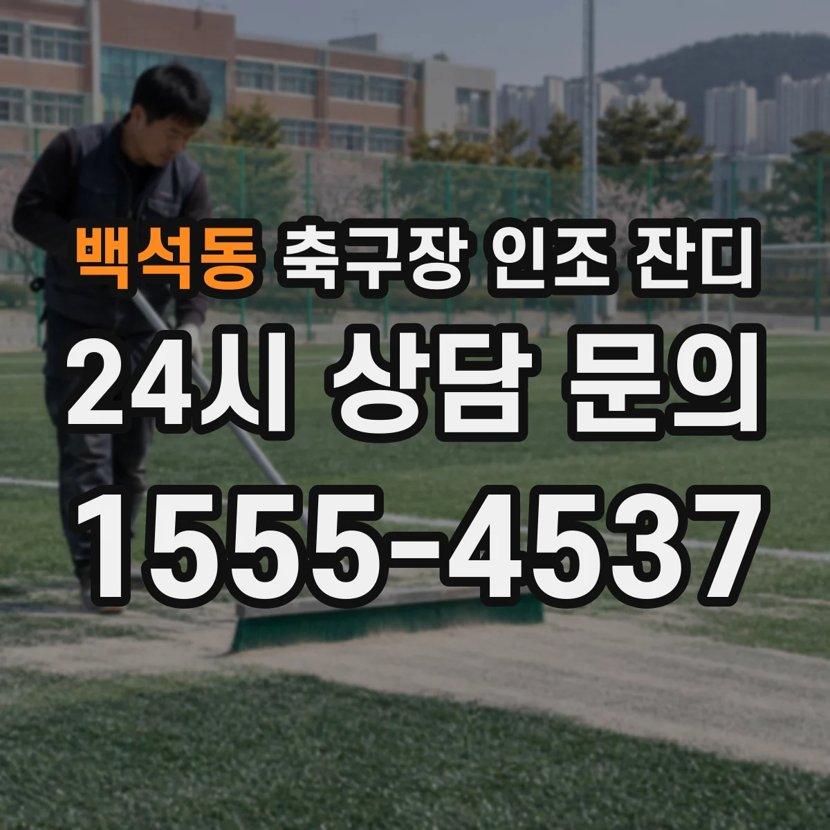 백석동 축구장 인조 잔디