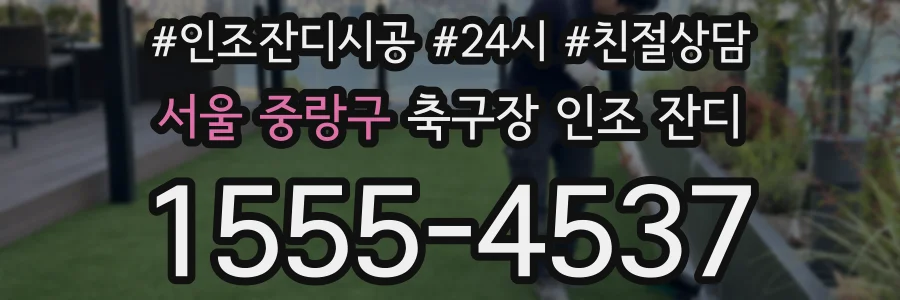 서울 중랑구 축구장 인조 잔디