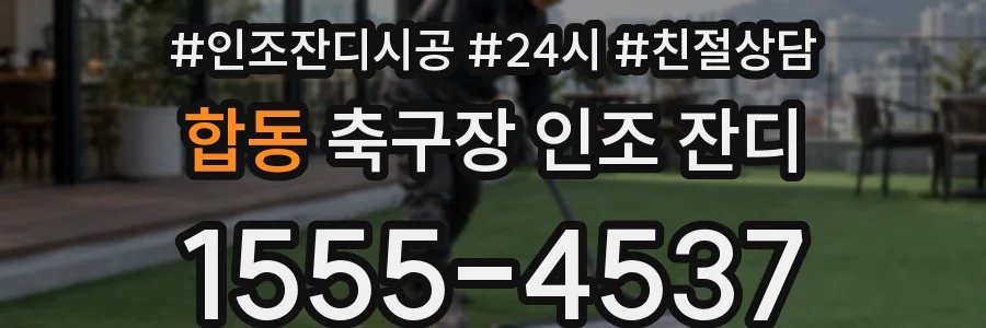 합동 축구장 인조 잔디