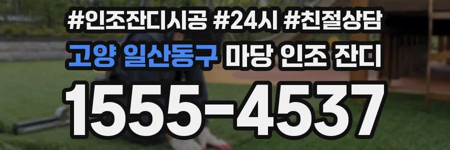 고양 일산동구 마당 인조 잔디