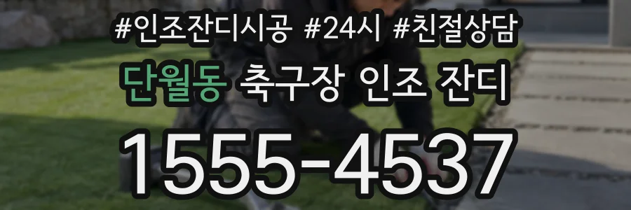 단월동 축구장 인조 잔디