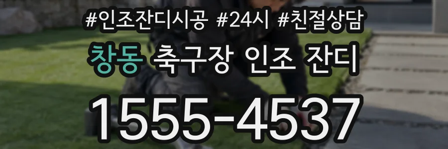 창동 축구장 인조 잔디