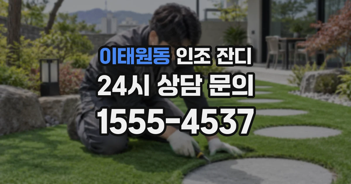 이태원동 인조 잔디
