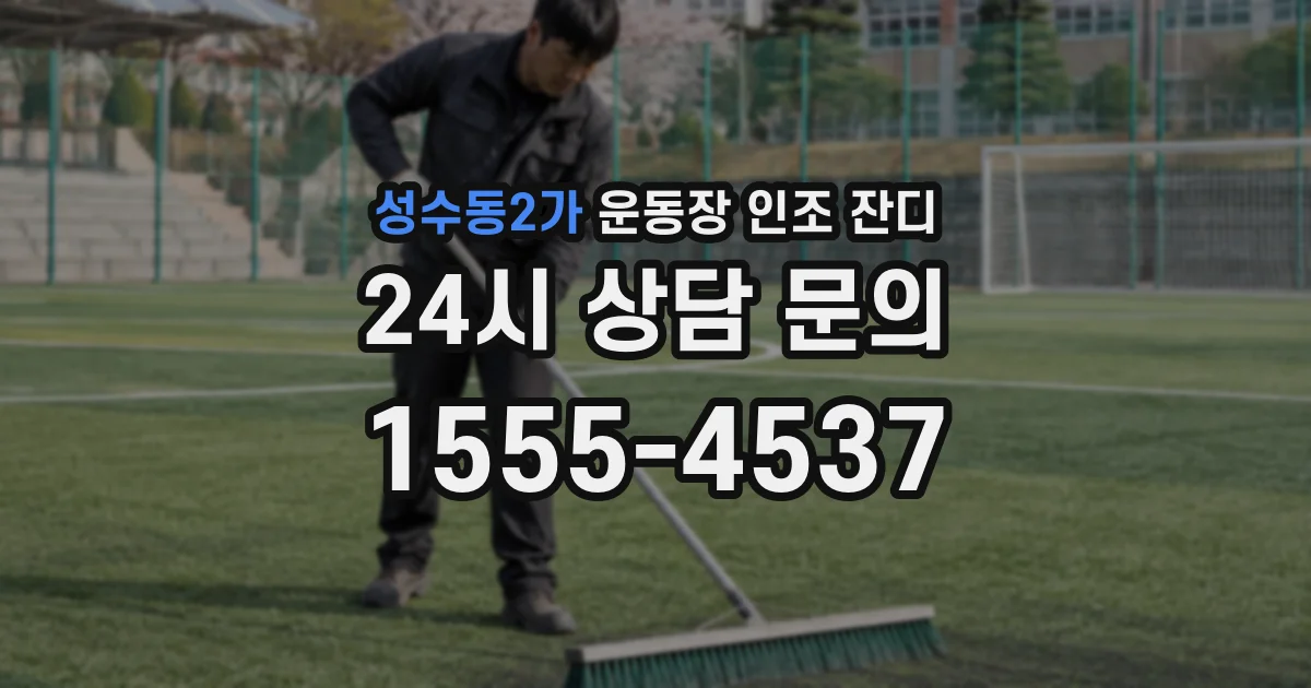 성수동2가 운동장 인조 잔디