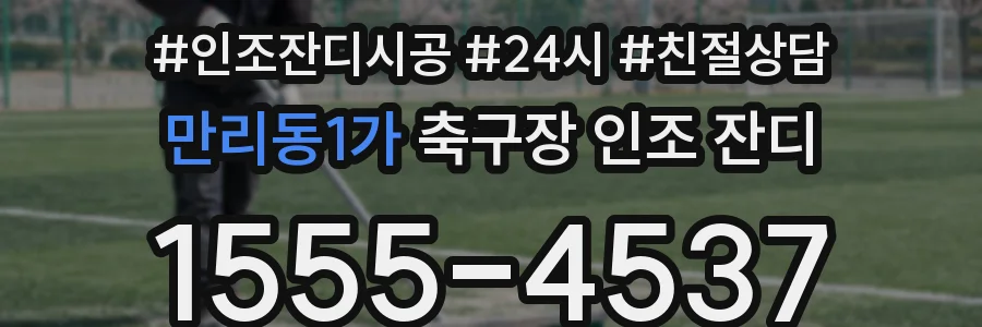 만리동1가 축구장 인조 잔디