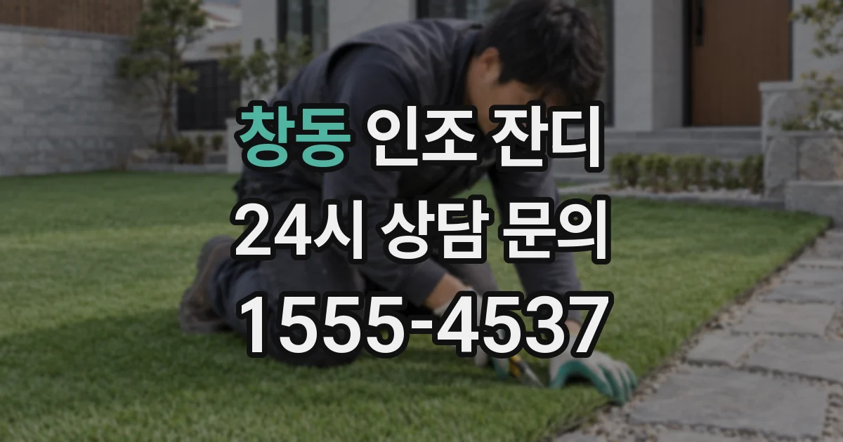 창동 인조 잔디