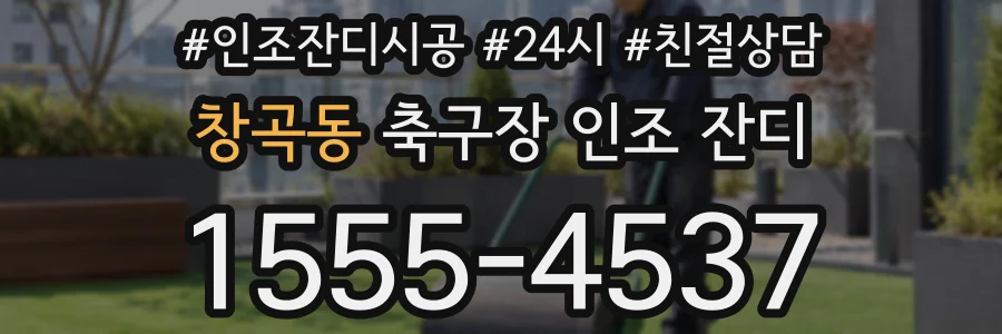 창곡동 축구장 인조 잔디